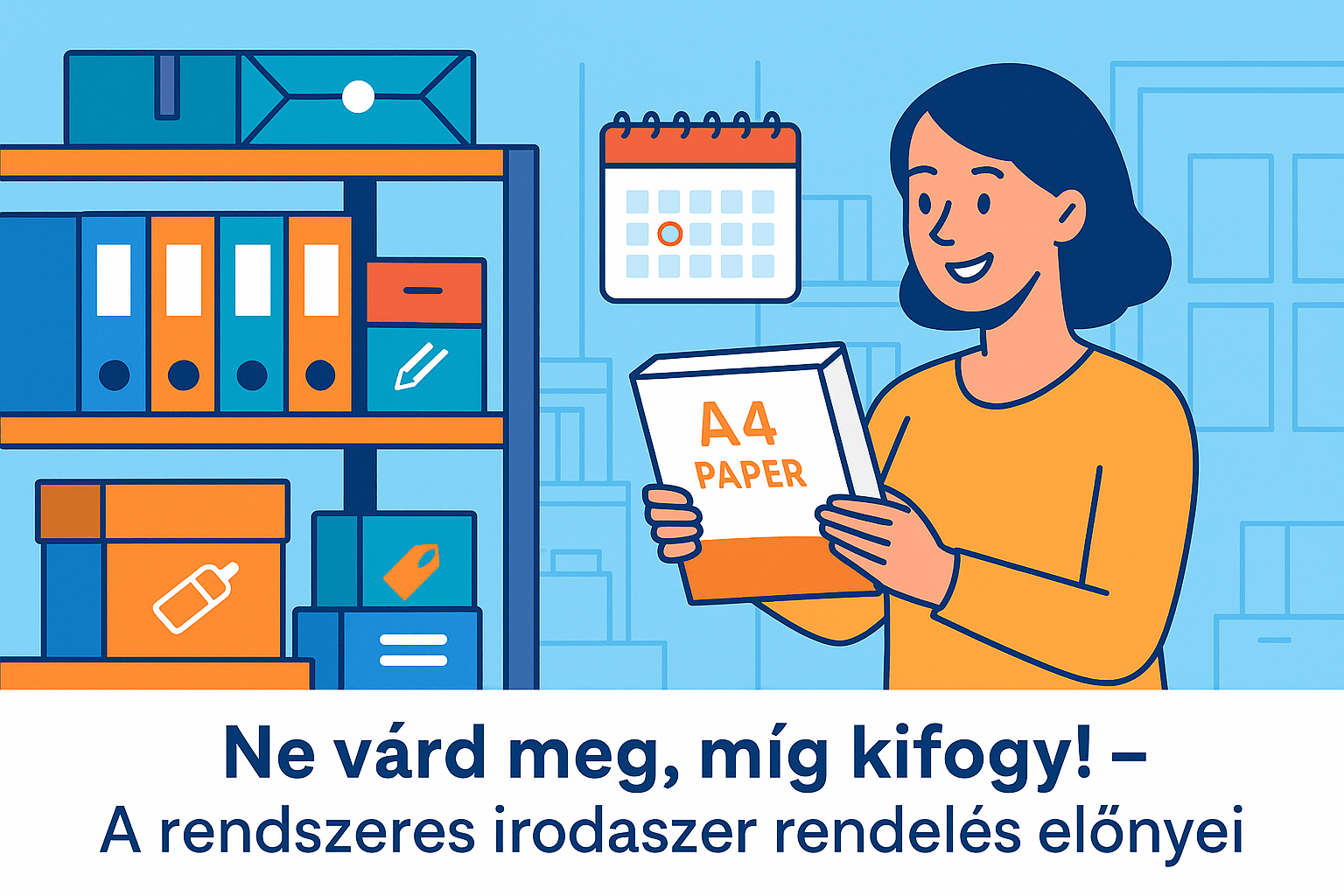 Rendezett irodaszerek és munkavégzés